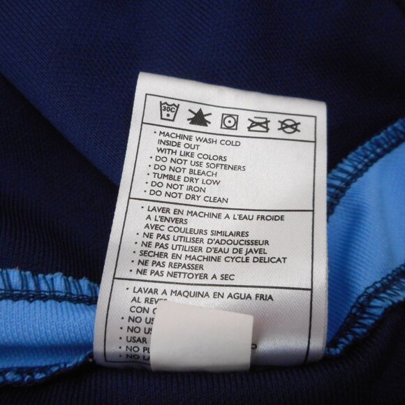 Nike Golf Men's size XL Polo Shirt Short Sleeve Navy with Blue Stripe Collared - Picture 8 of 9